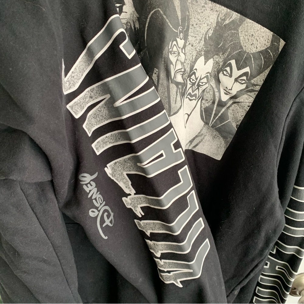 Disney Villains Hoodie Men’s Black XL Evil Group Sweatshirt Graphic - Picture 3 of 6
